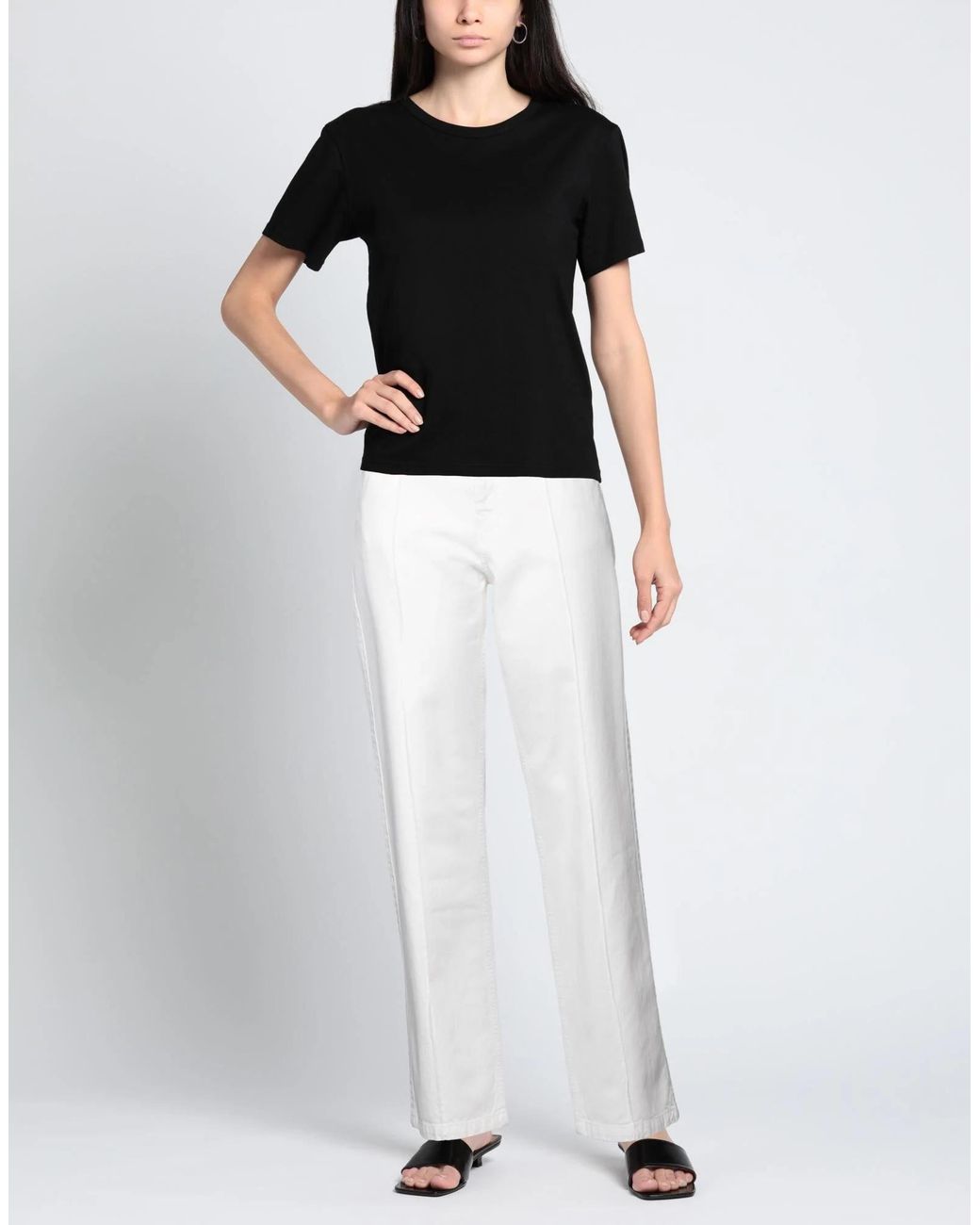 Isabel Marant White Straight-Leg Jeans