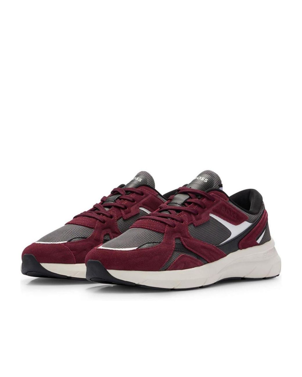 Boss Purple Color-Block Trainers for men