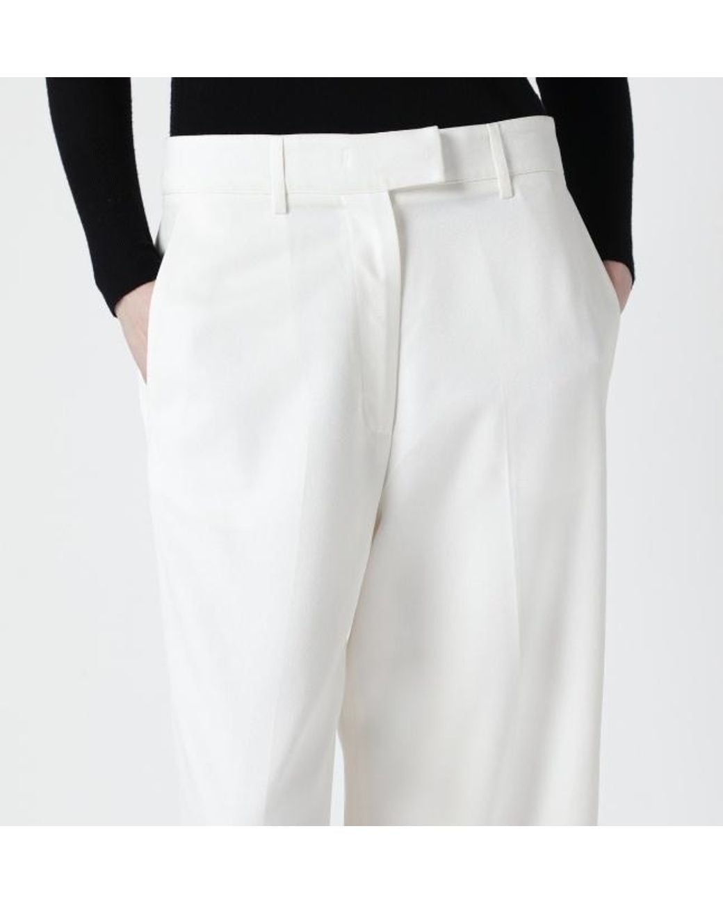 Frankie Shop Black Casual Pants With Belt Loops