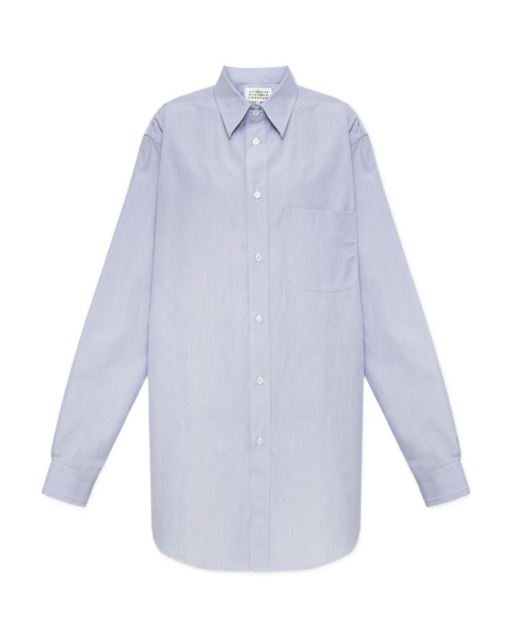 Maison Margiela White Long-Sleeved Buttoned Shirt