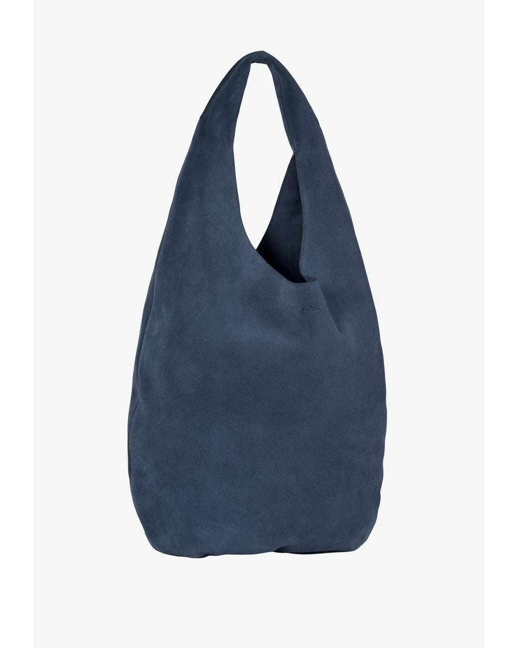 A.P.C. Blue Le Neige Slouchy Tote Bag