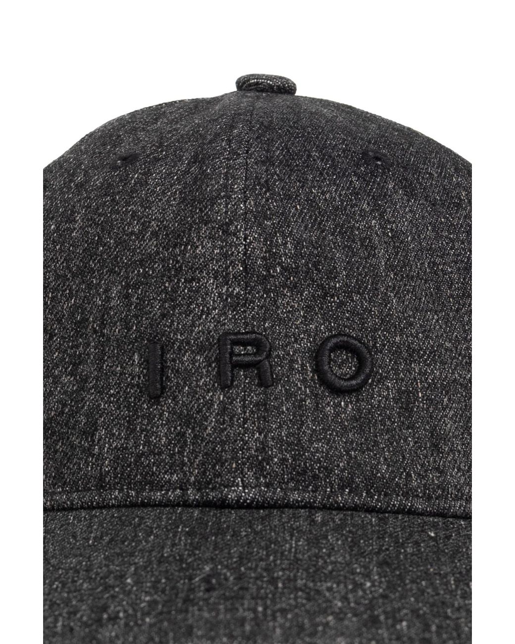 IRO Black Logo-Embroidered Baseball Cap