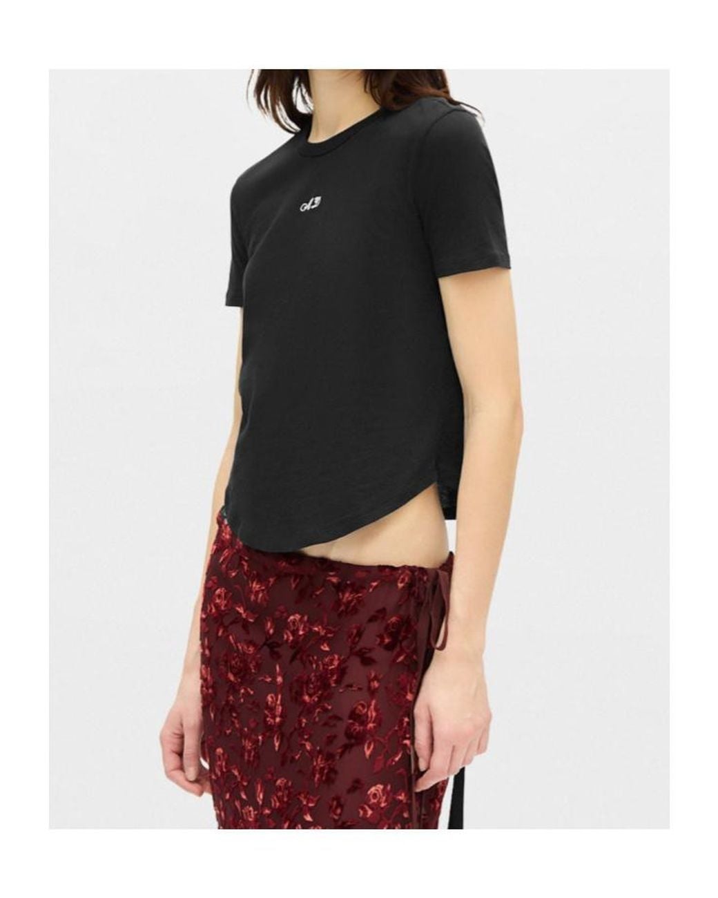 Ann Demeulemeester Black Floor Micro T-Shirt