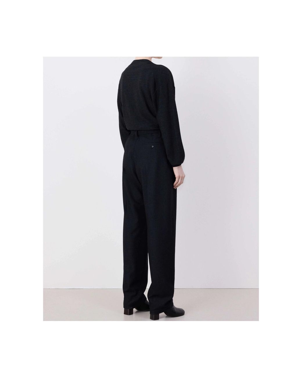 Lemaire Blue Straight-Leg Tailored Trousers
