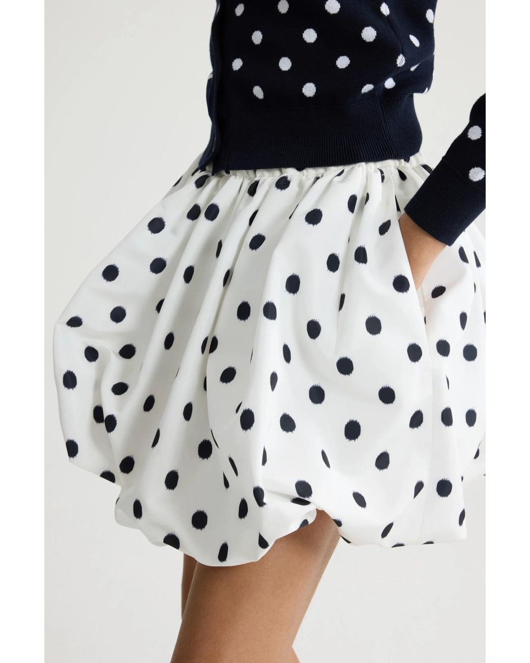 Patou White Elasticated Bloomer Mini A-Line Skirt