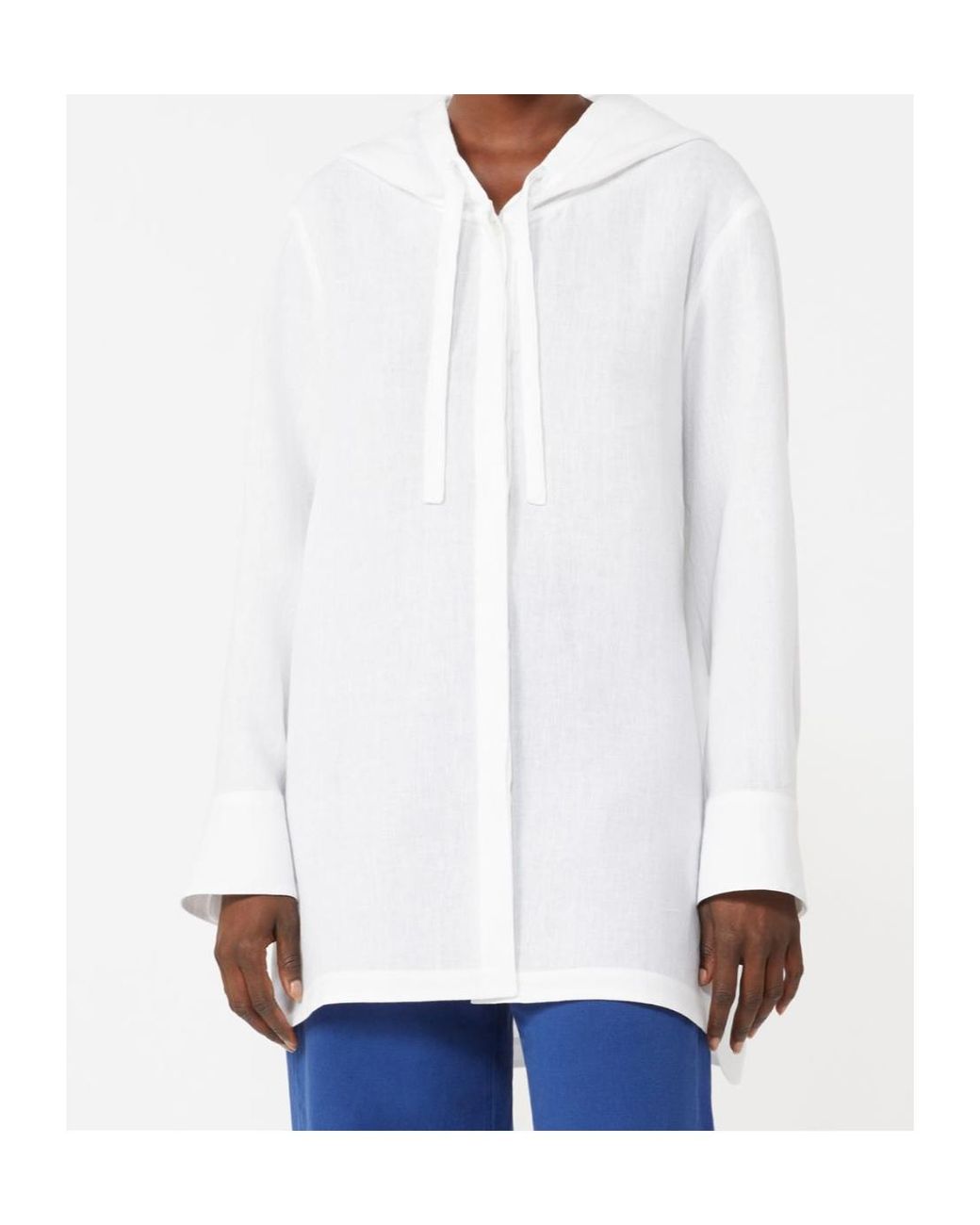 Max Mara White 'S Long-Sleeved Hoodie