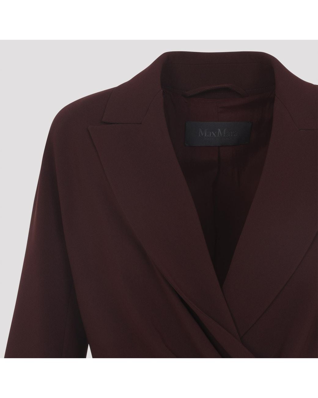 Max Mara Purple Pianoforte Long-Sleeved Tailored Blazer