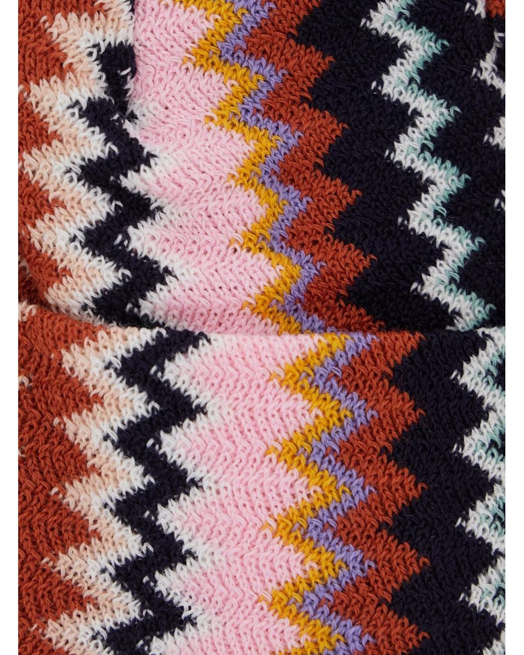 Missoni Red Ribbed Hat