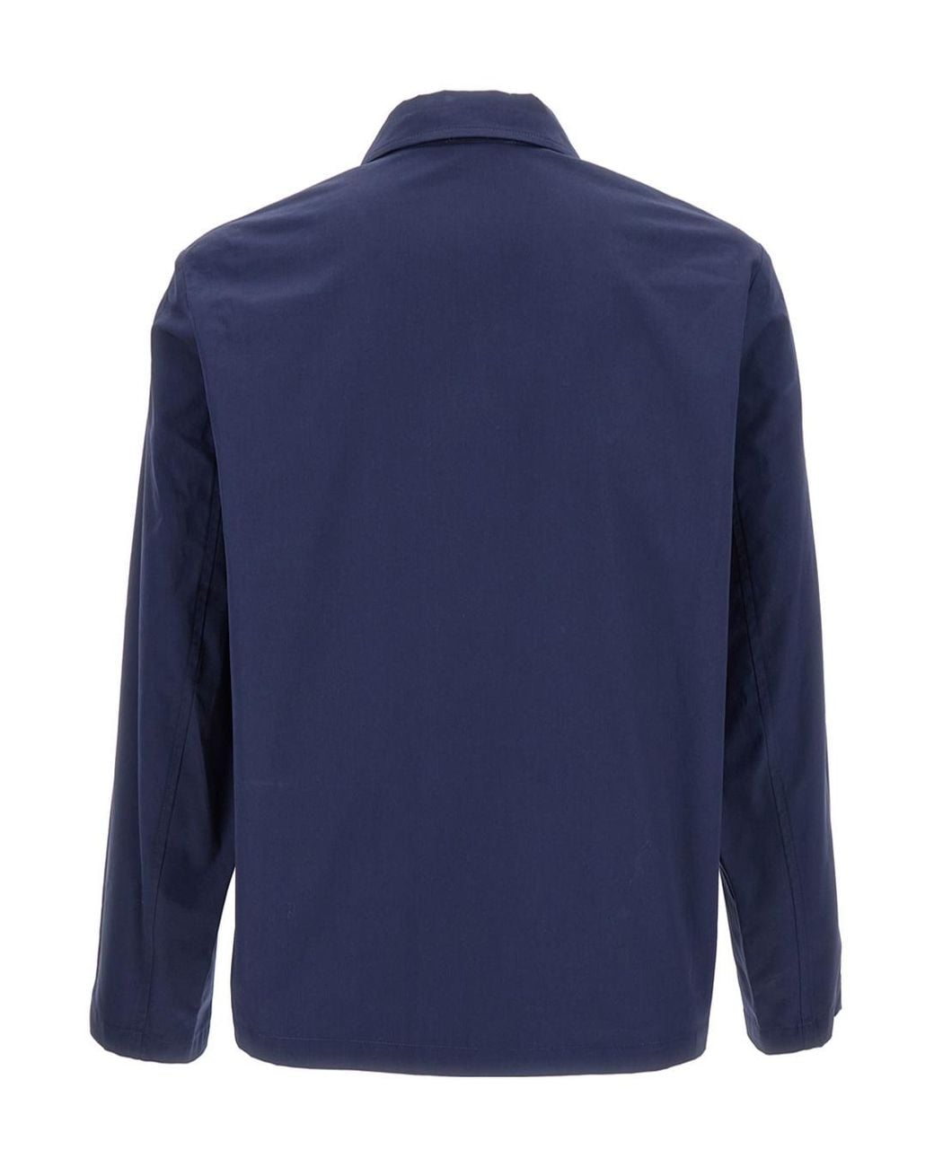 A.P.C. Blue Welt-Pocket Long-Sleeved Shirt for men