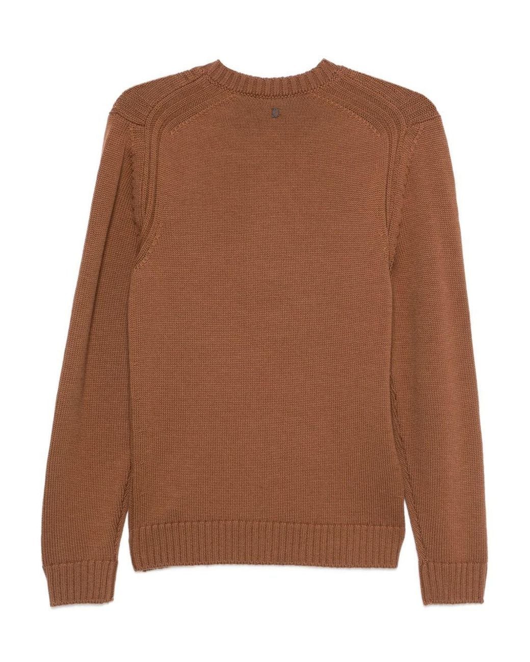 Dondup Brown Long-Sleeved Crewneck Jumper for men
