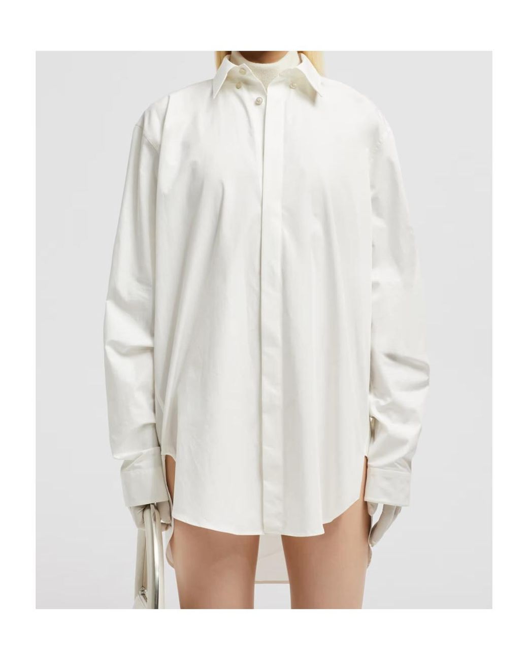 Moncler White X Willow Smith Long Sleeve Cotton Shirt