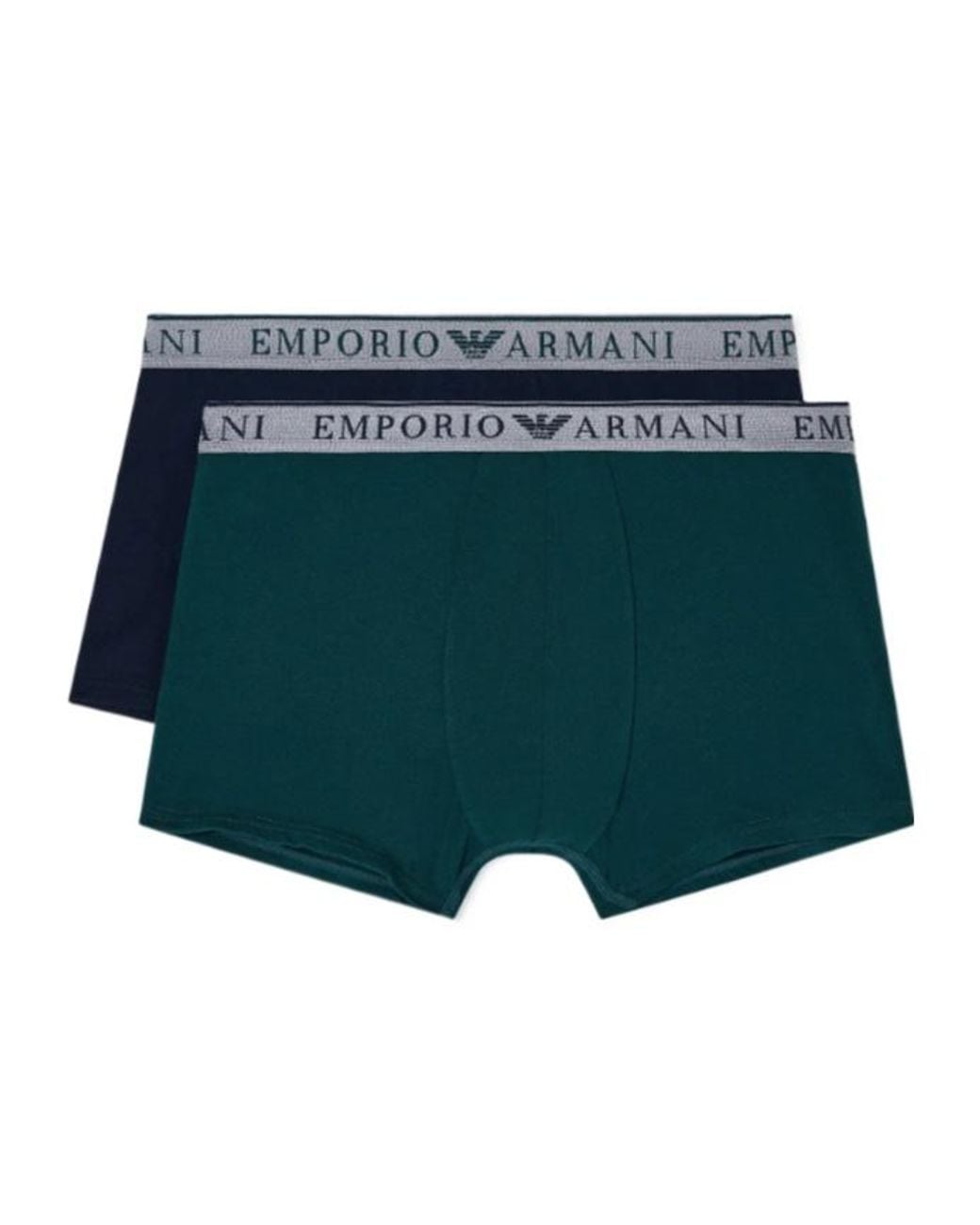 Emporio Armani Blue Two-Pack Of Boxer Briefs for men