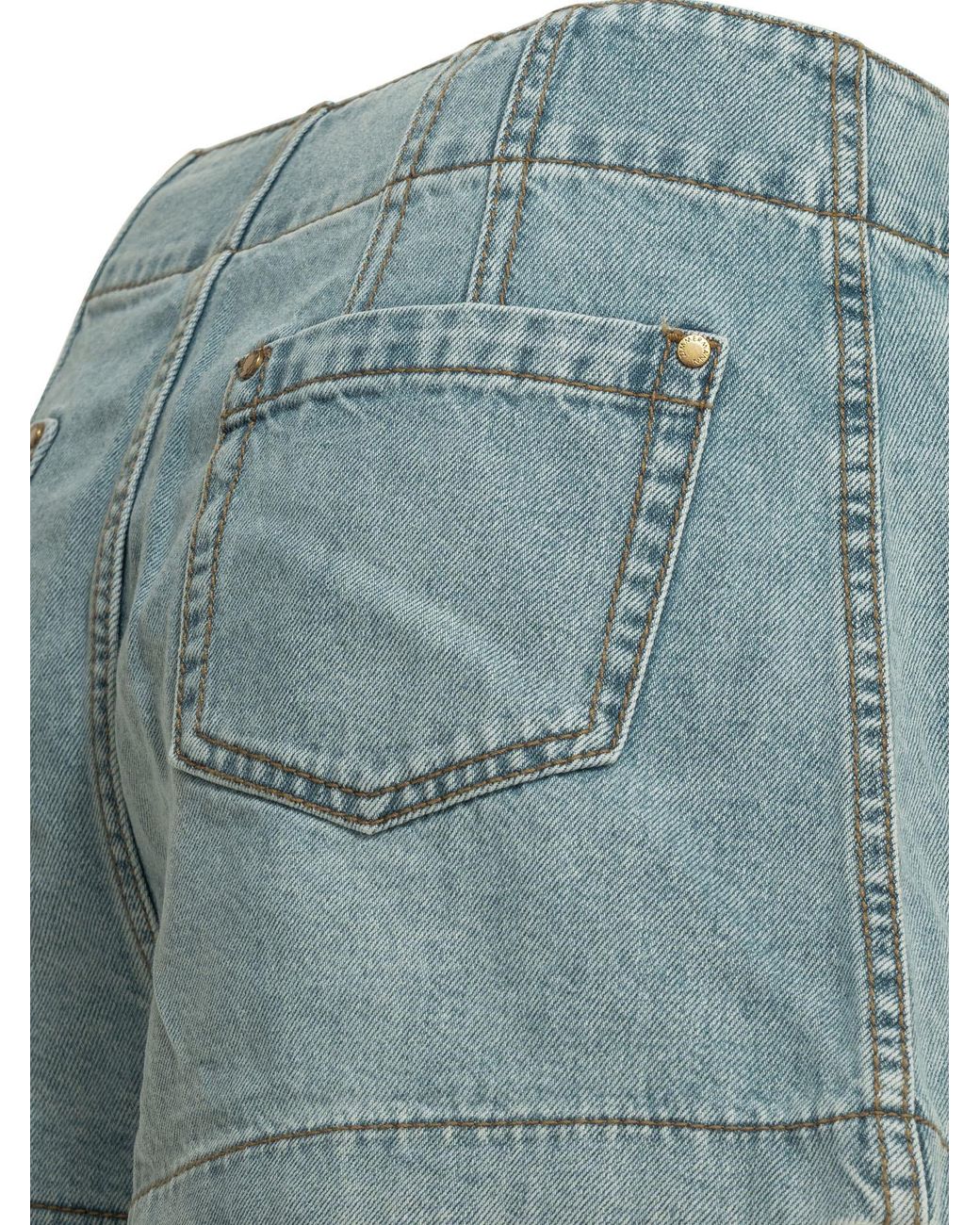 Zimmermann Blue Skylark Shorts