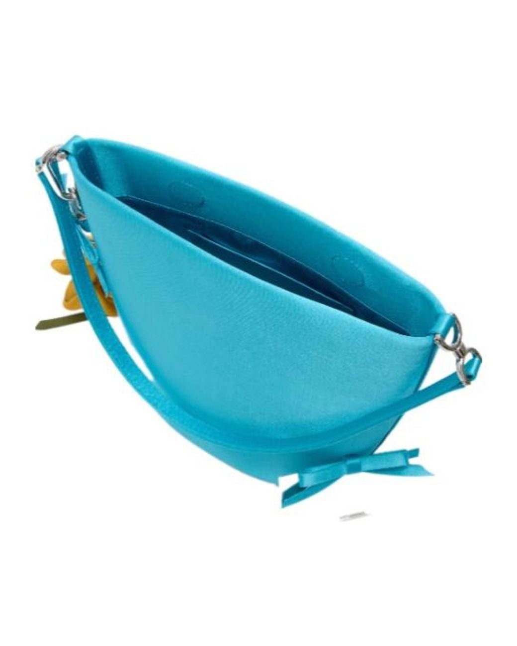 Self-Portrait Blue Floral Charm Bucket Bag
