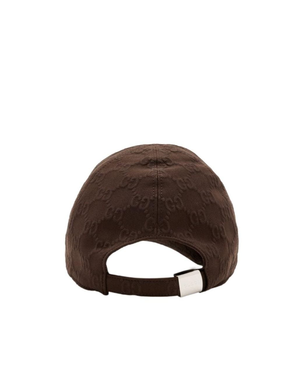Gucci Brown Gg Embossed Jersey Baseball Cap