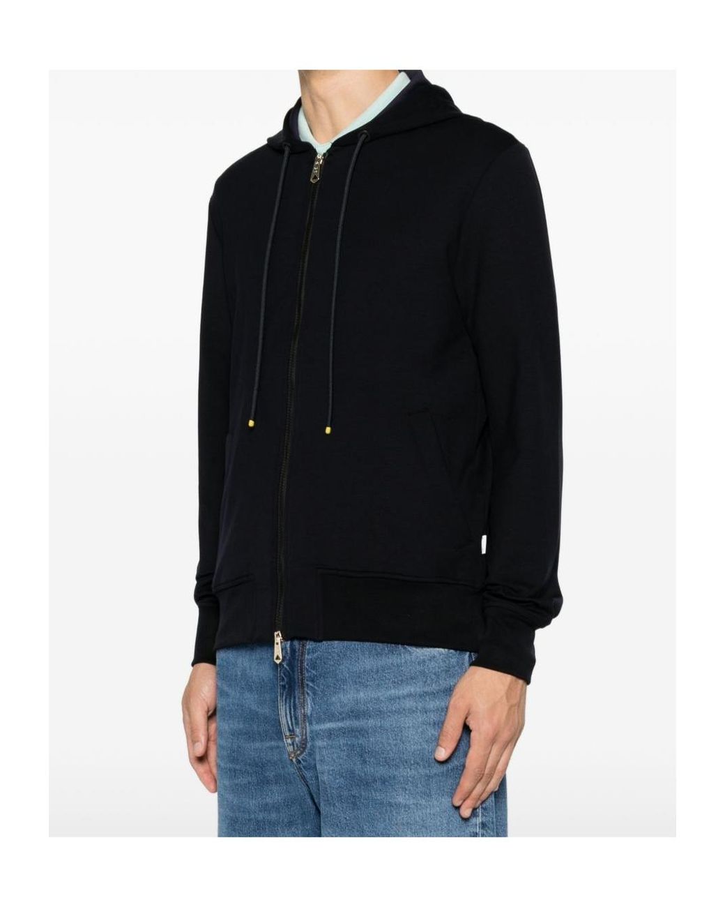 Paul Smith Black Zip-Up Hoodie for men