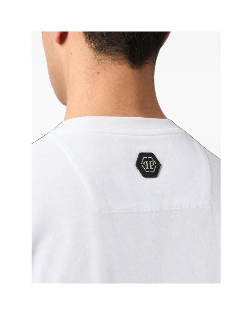 Philipp Plein White Short-Sleeved T-Shirt for men