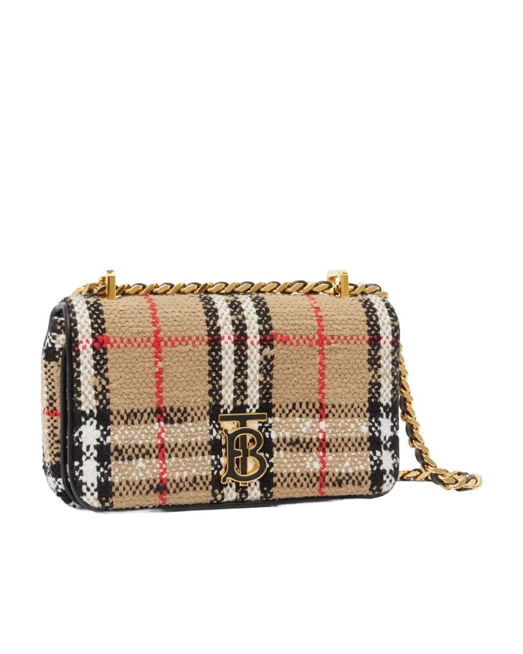 Burberry Natural Lola Foldover Crossbody Bag