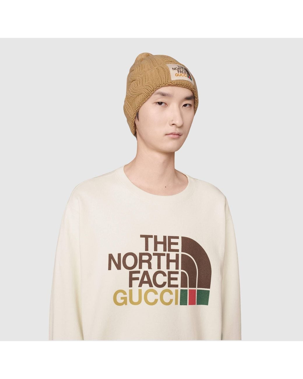 Gucci White X The North Face Logo Sweatshirt for men