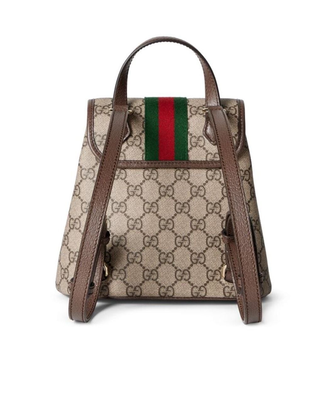 Gucci Brown Ophidia Mini Backpack