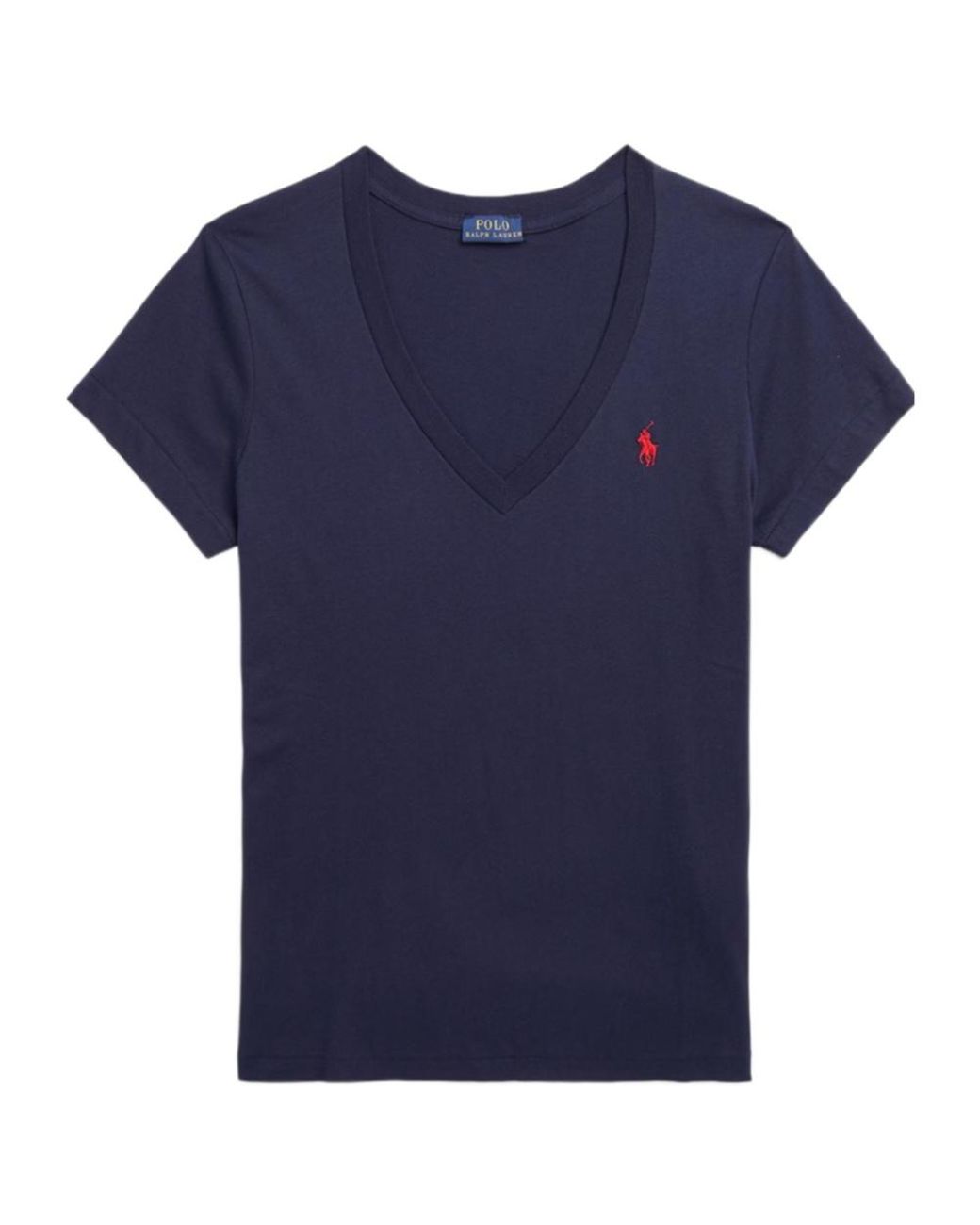 Polo Ralph Lauren Blue Logo V-Neck T-Shirt