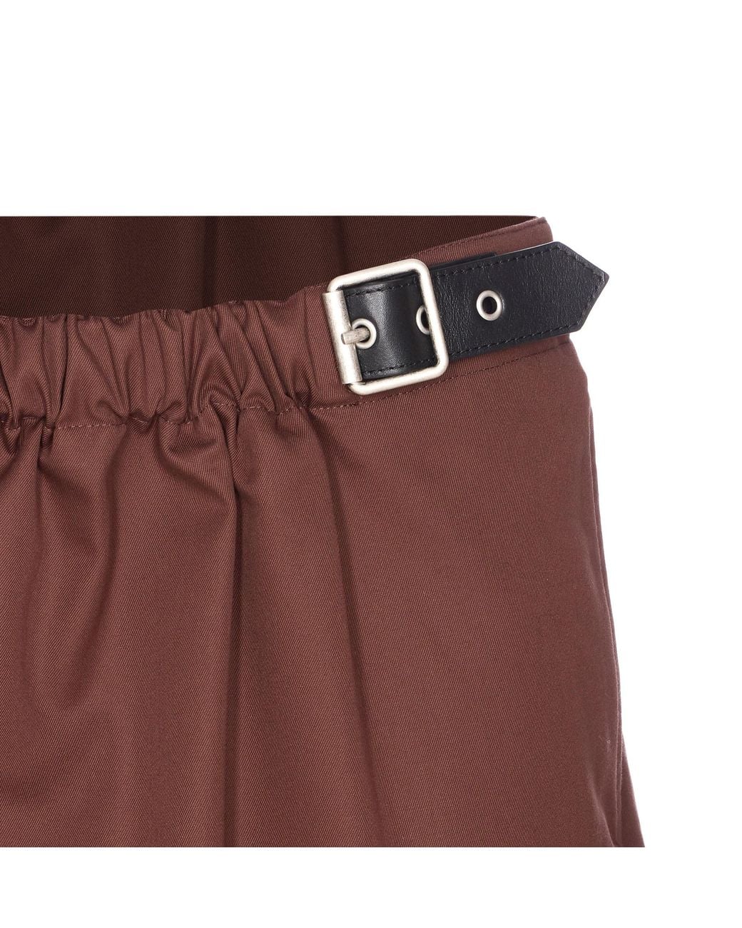 Loewe Purple Belted Mini Skirt