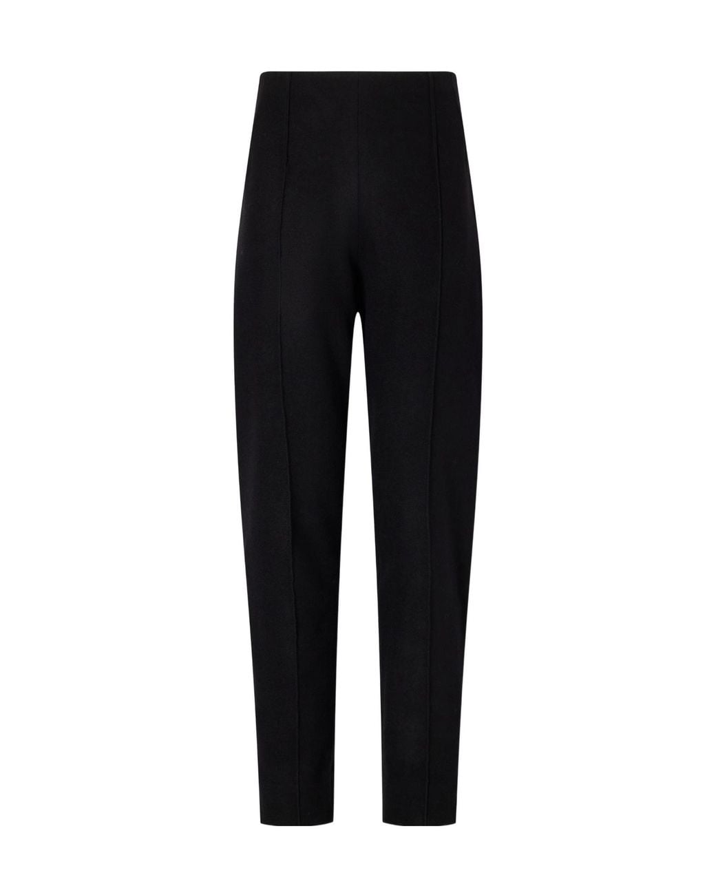 Alaïa Black Wool-Felt Tapered Pants