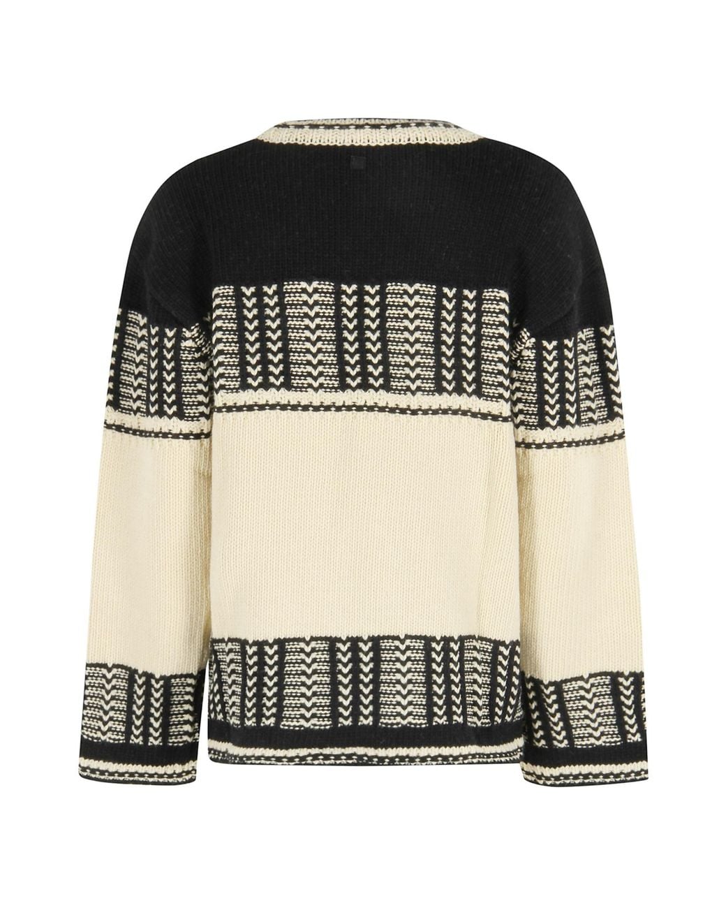 Low Classic Black Jacquard Knit Sweater