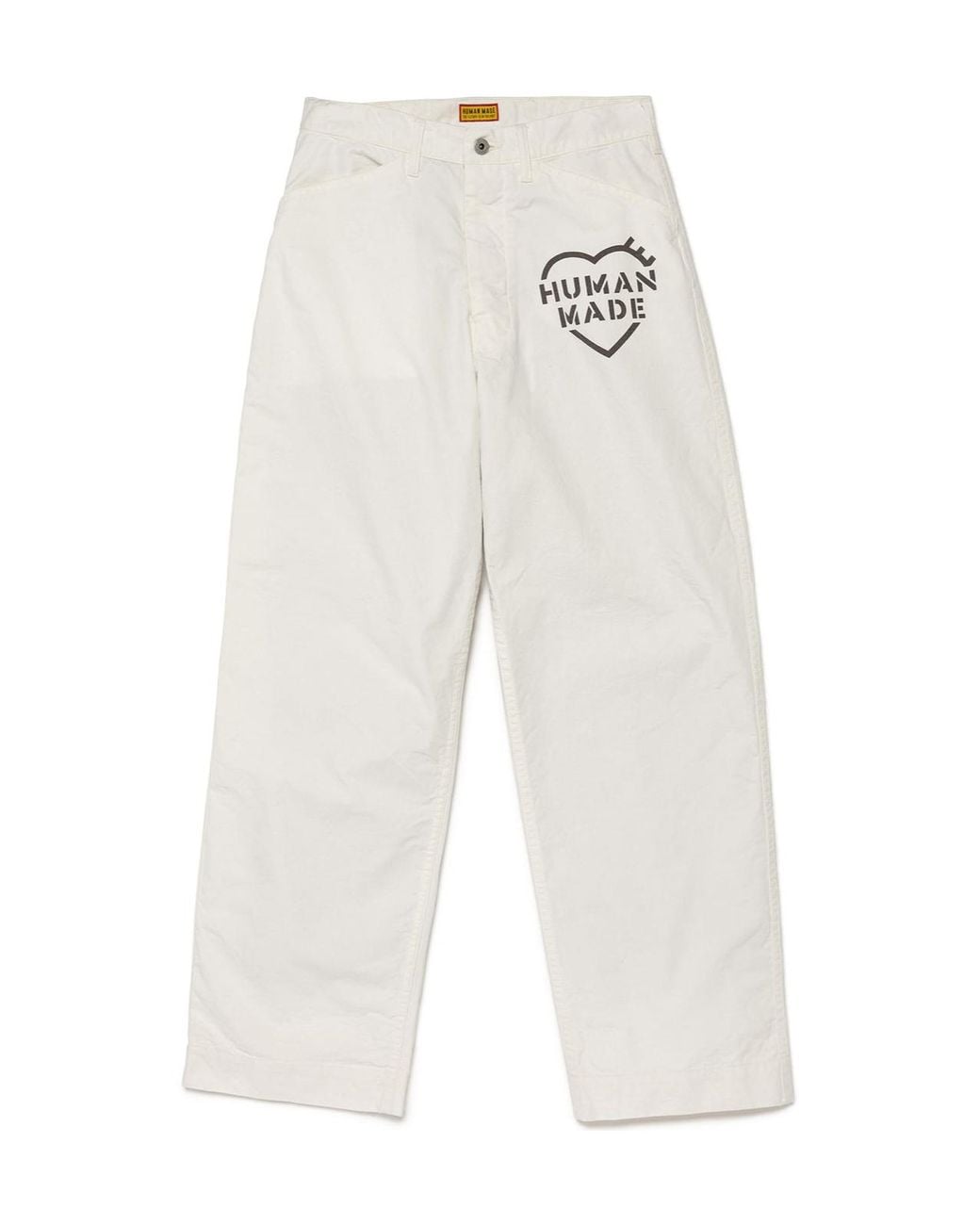 Human Made White Graphic Print Pants for men