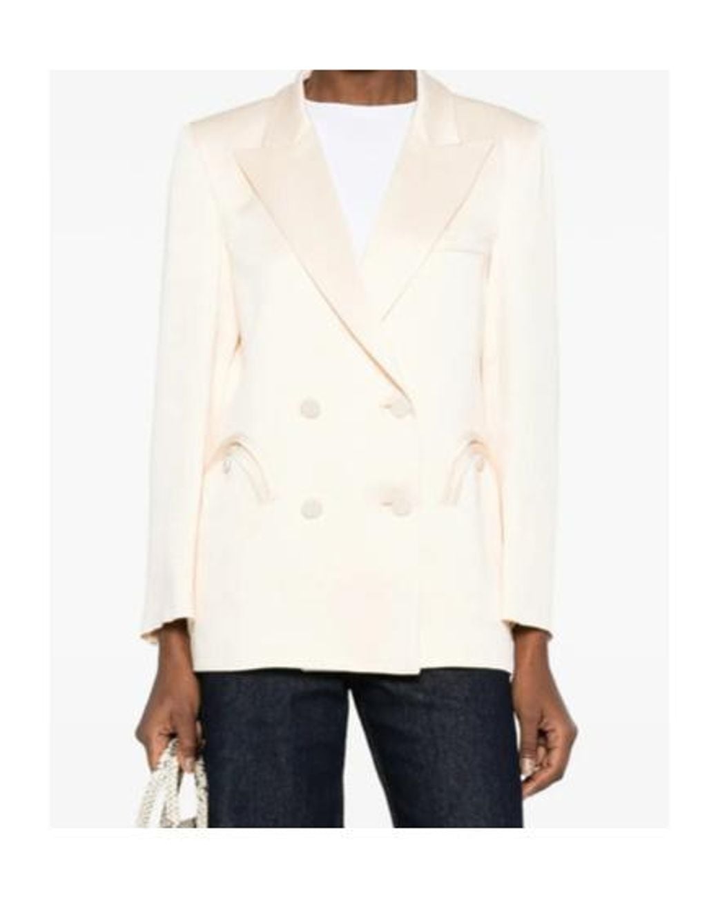 Blazé Milano Natural Double-Breasted Suit Jacket
