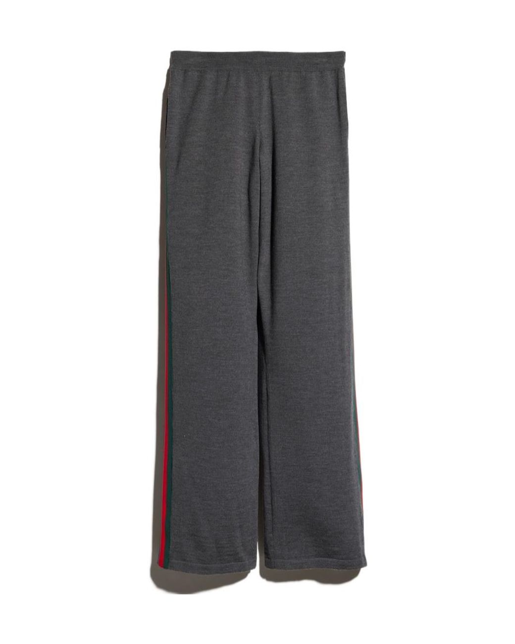 Gucci Multicolor Fine Wool Leisure Pants With Web for men