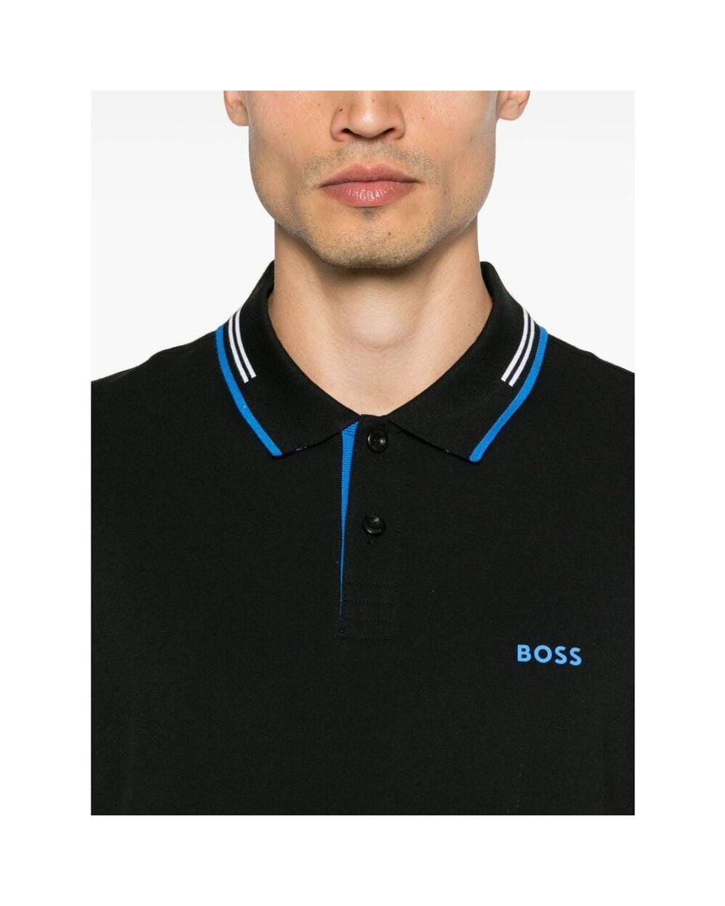 Boss Black Boss Logo Printed Short-Sleeved Polo Shirt for men