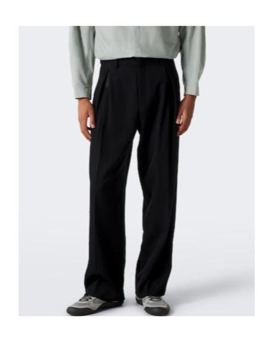 Kiko Kostadinov Black Wide-Leg Casual Trousers for men