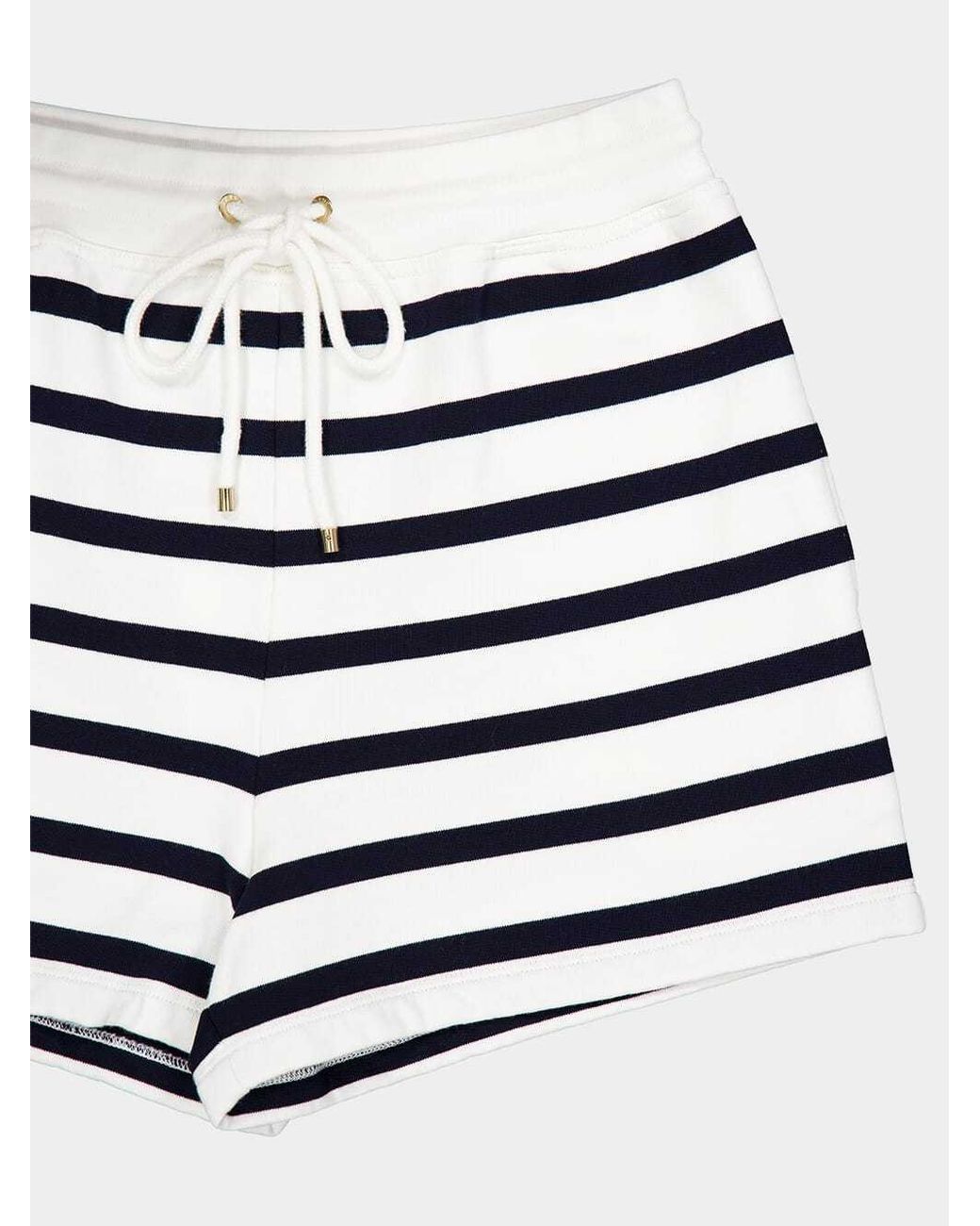 FRAME White Striped Baseball Shorts