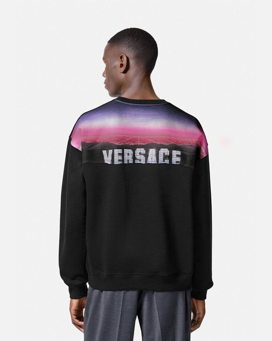 Versace Black Hills Crewneck Sweatshirt for men