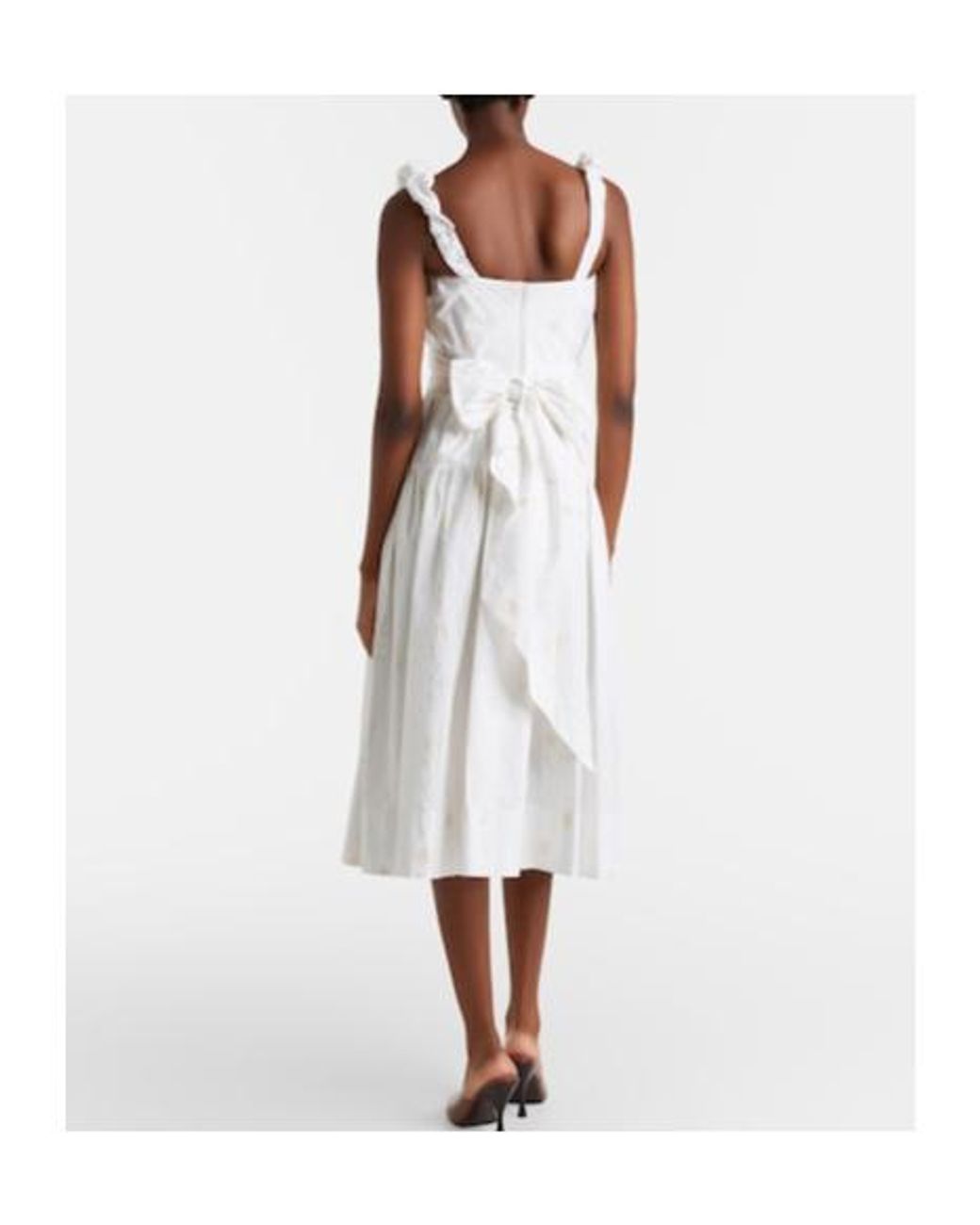 Vivienne Westwood White Sunday Floral Cotton-Blend Corset Dress