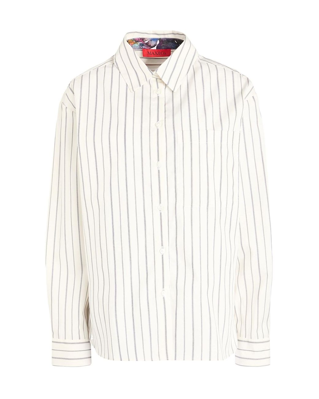 MAX&Co. White Long Sleeve Shirt