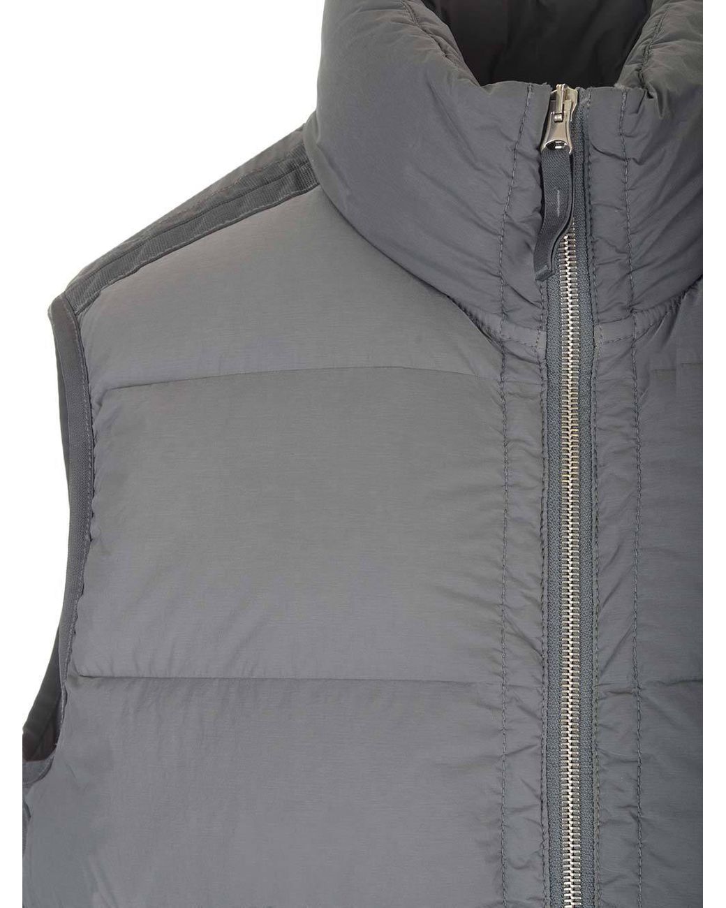 Stone Island Gray Seamless Tunnel Nylon Down-Tc Gilet for men
