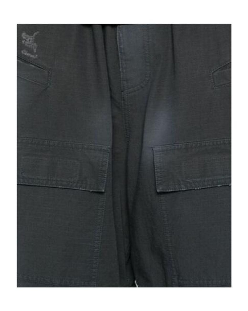 Balenciaga Gray Washed-Out Large Cargo Pants for men