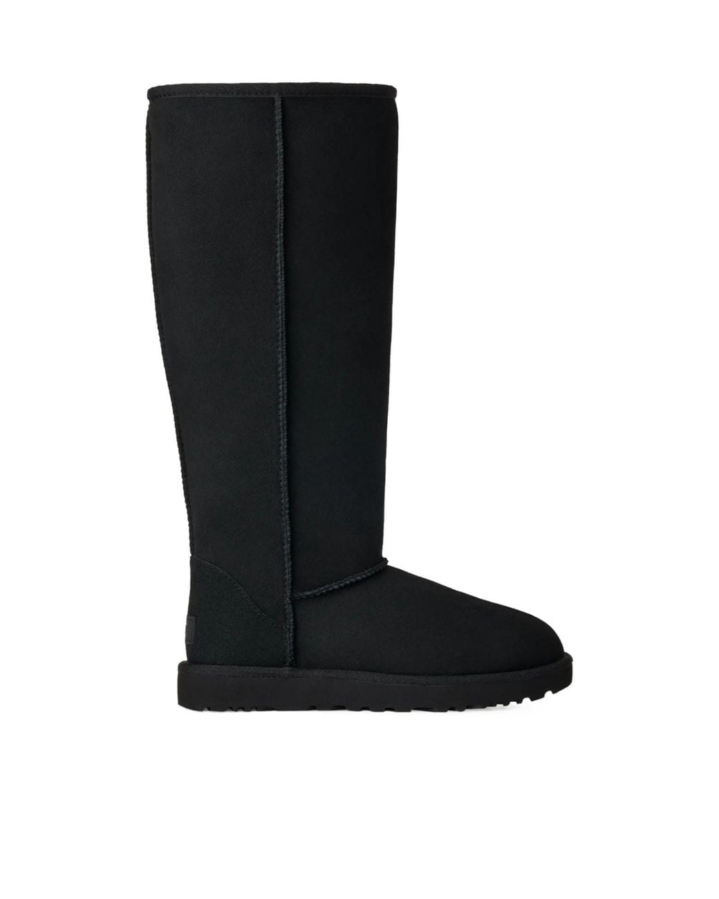 Ugg Black Tall Shearling-Lined Boots