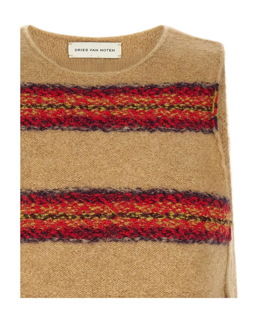 Dries Van Noten Red Crew-Neck Tank Top for men