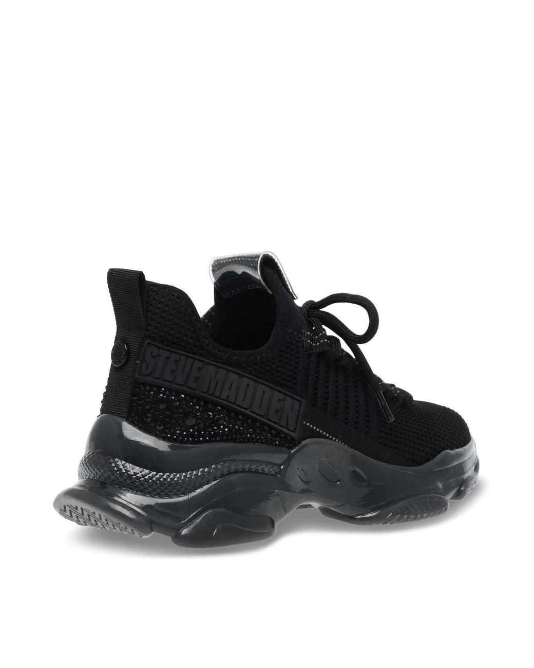 Steve Madden Black Maxilla Low-Top Runners