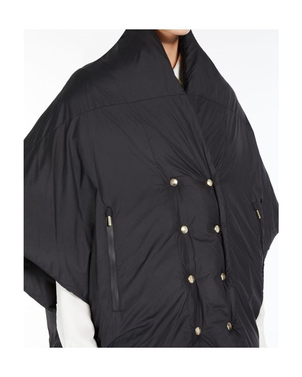 Max Mara Blue Double-Breasted Cloak