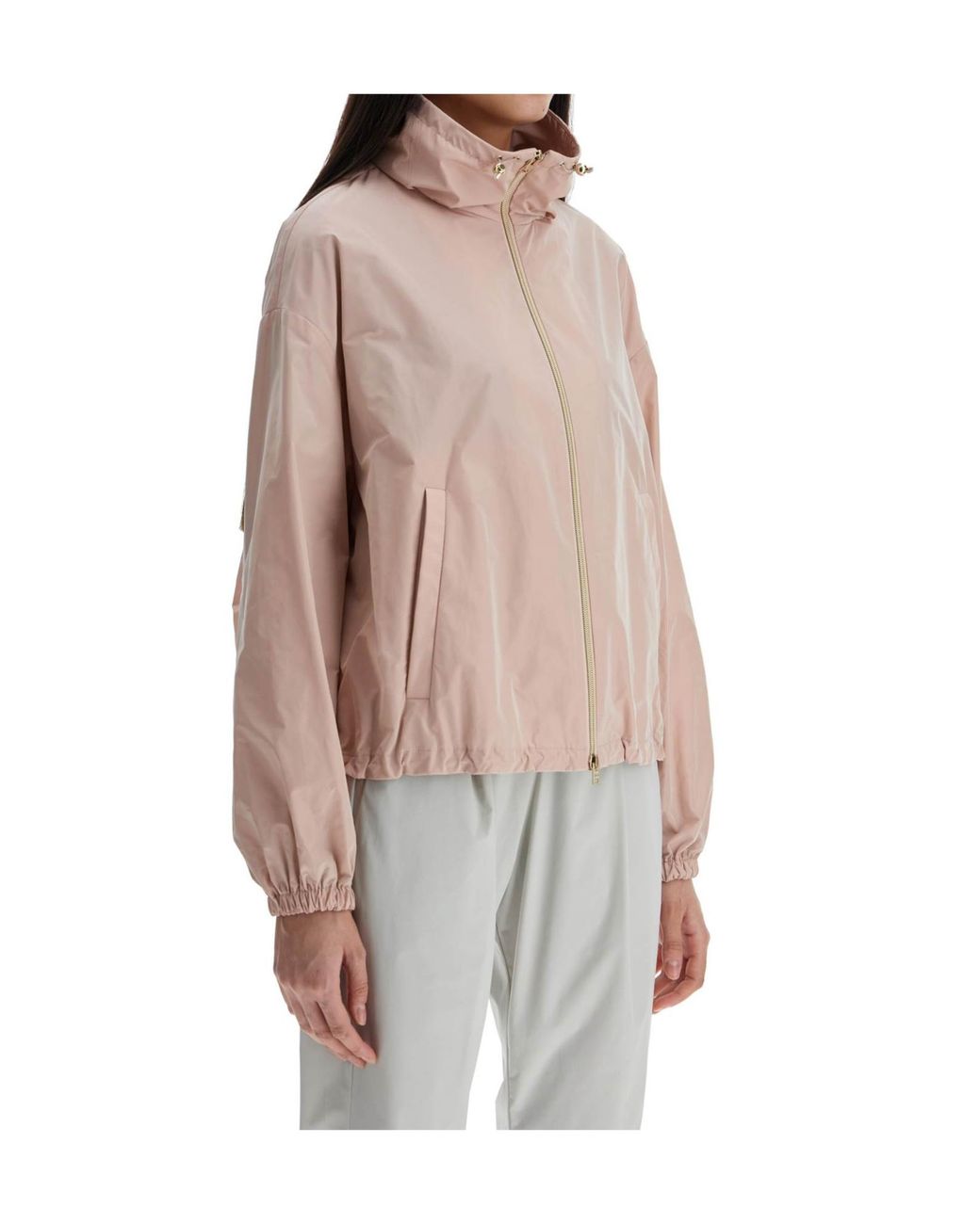 Herno Pink Drawstring Collar Jacket