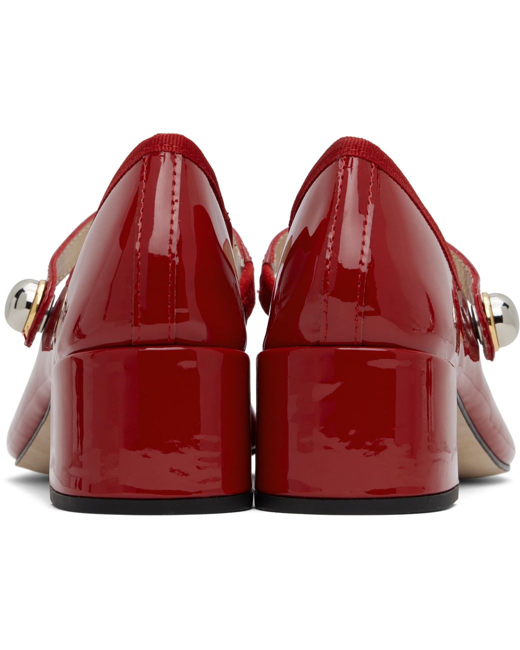 Repetto Red Fabienne Mary Jane High Heels