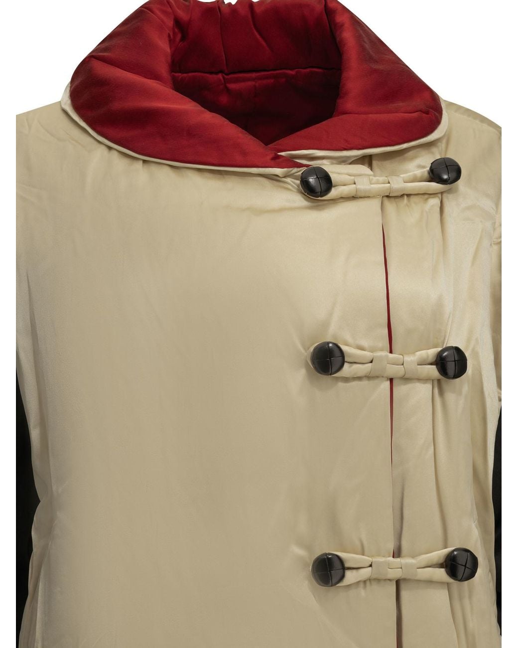 Isabel Marant Green Bleza Satin Puffer Jacket