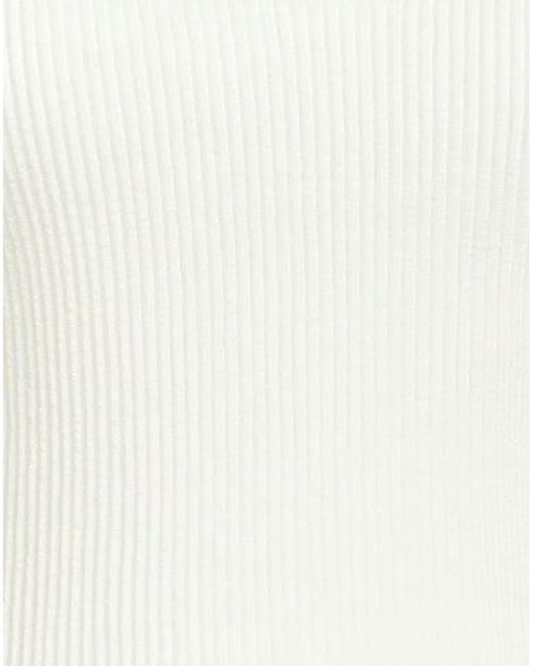 Chloé White Sleeveless Cropped Knit Top