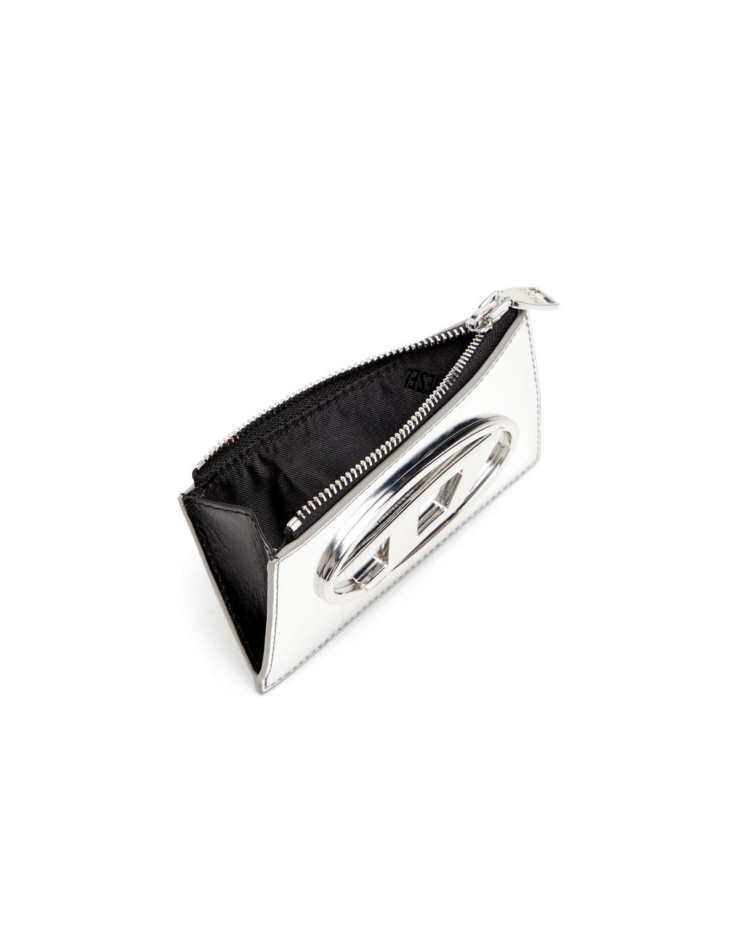 DIESEL White 1Dr Zipped Card Holder