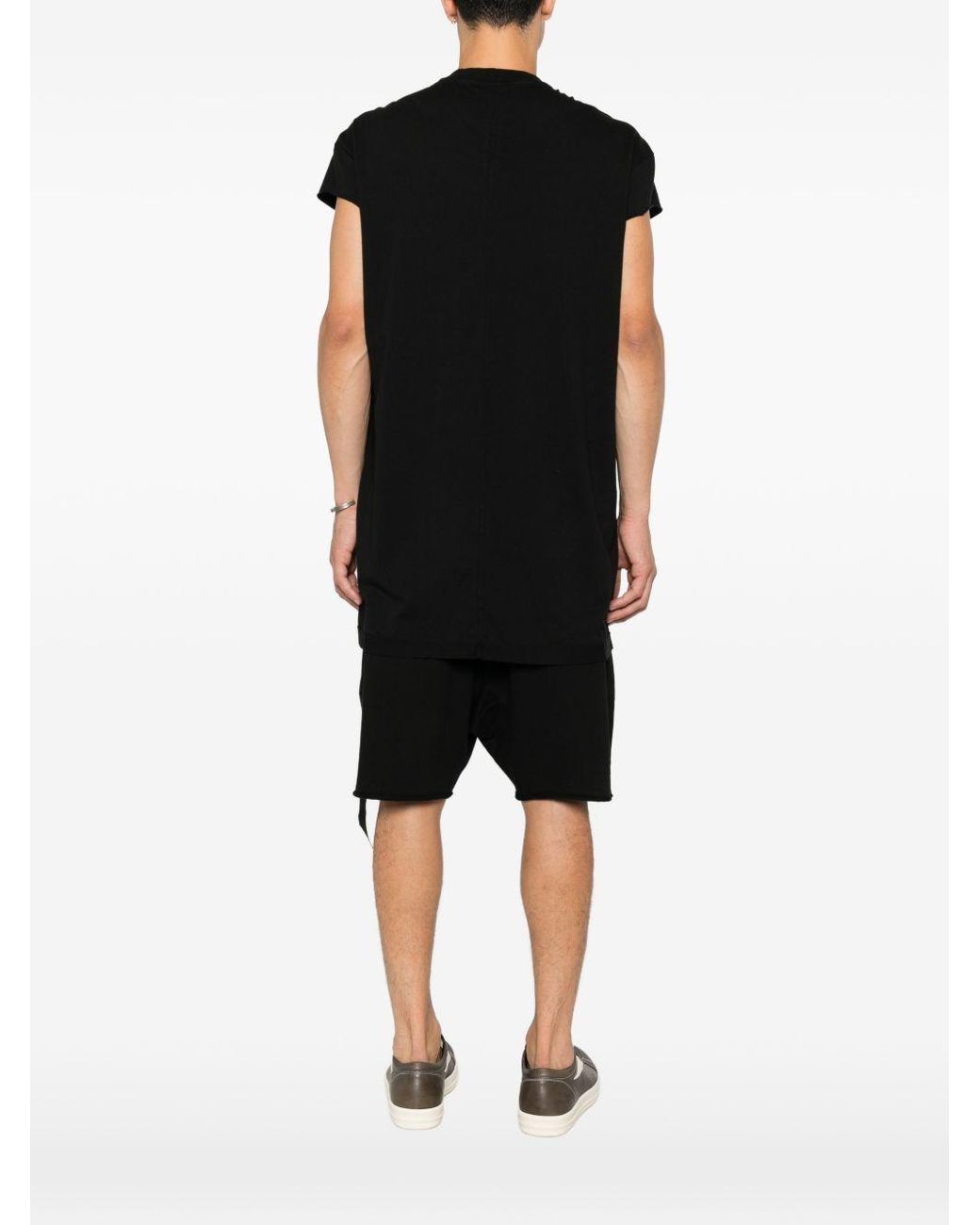 Rick Owens Black Longline T-Shirt for men