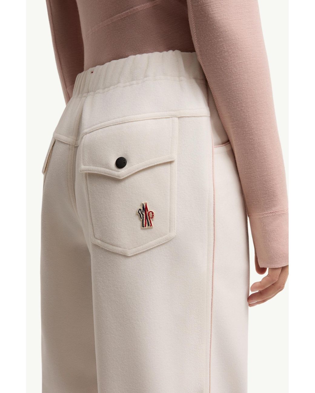 Moncler White Grenoble Drawstring Sweat Pants